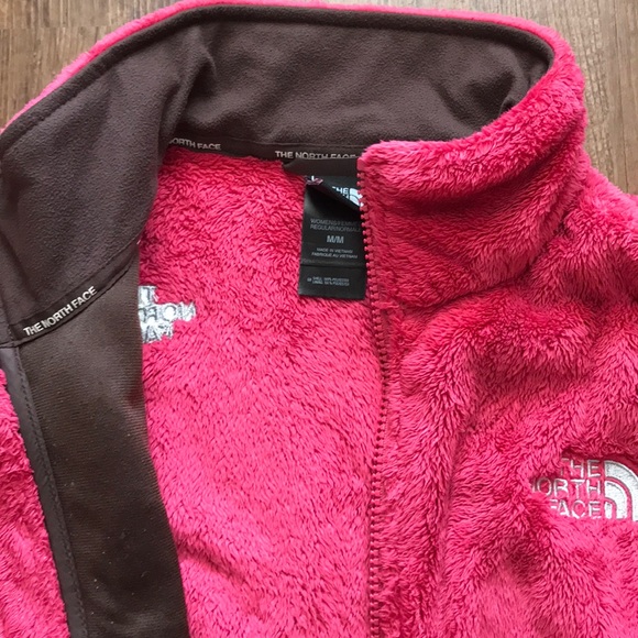 Women’s Pink & Brown Fleece North Face Jacket - Picture 5 of 5